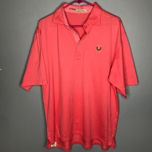 Salmon colored Peter Millar polo